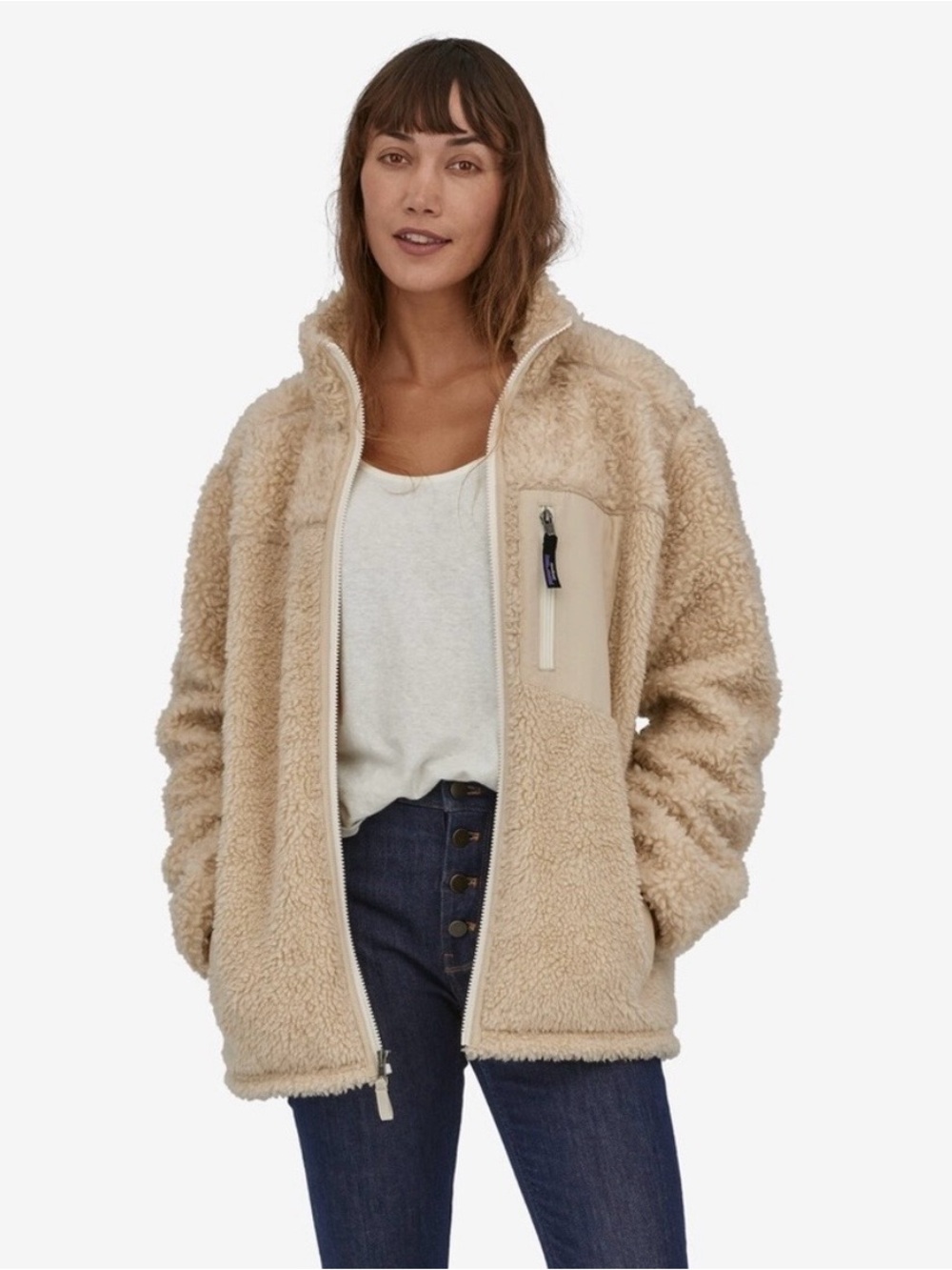 Patagonia Retro X Fleece Jacket - Women’s L Dark Natural
